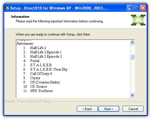 Install directx 9 windows 10